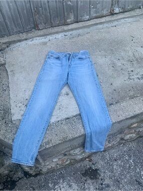 Levi's Wedgie Icon High Rise Straight Jeans Light Blue - Size 27